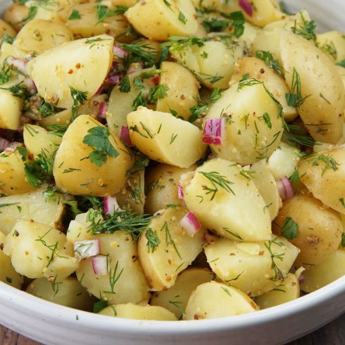 warm potato salad