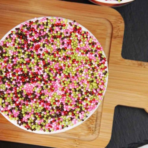 Watermelon dot cake