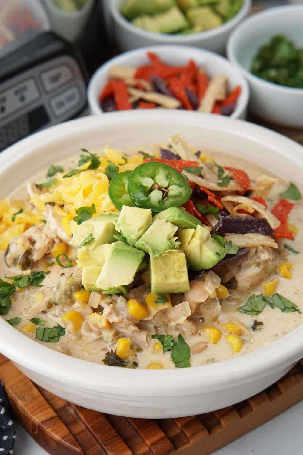 White chicken chili